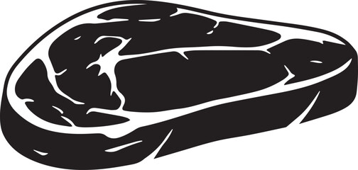 Delicious steak silhouette perfect for menus and branding