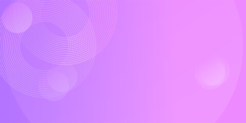 Abstract circle lines on pink and purple background. Geometric stripe line art design for poster, brochure, cover, website, header, web banner, presentation.