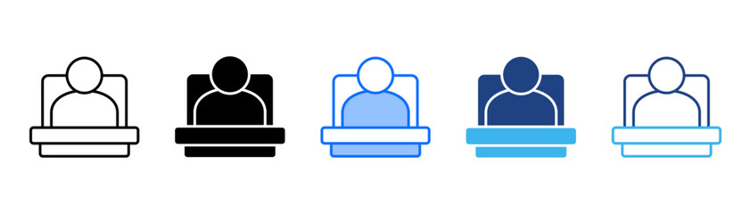 Patron Icon Set With Multiple Style Collection 