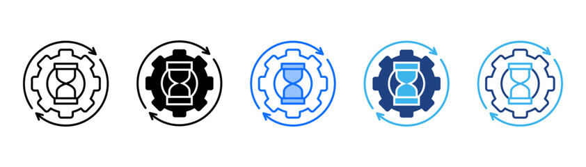 Obraz premium Longevity Icon Set With Multiple Style Collection 