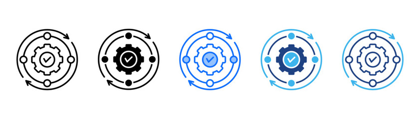 Reverse Engineering Icon Set With Multiple Style Collection 