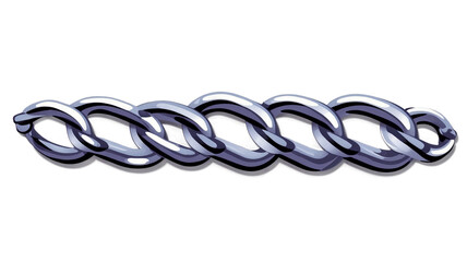 Naklejka premium Flat Chain Vector PNG Symbol for Cybersecurity, Tech Networks, and Interconnected Systems Design