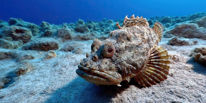 stonefish on ocean floor