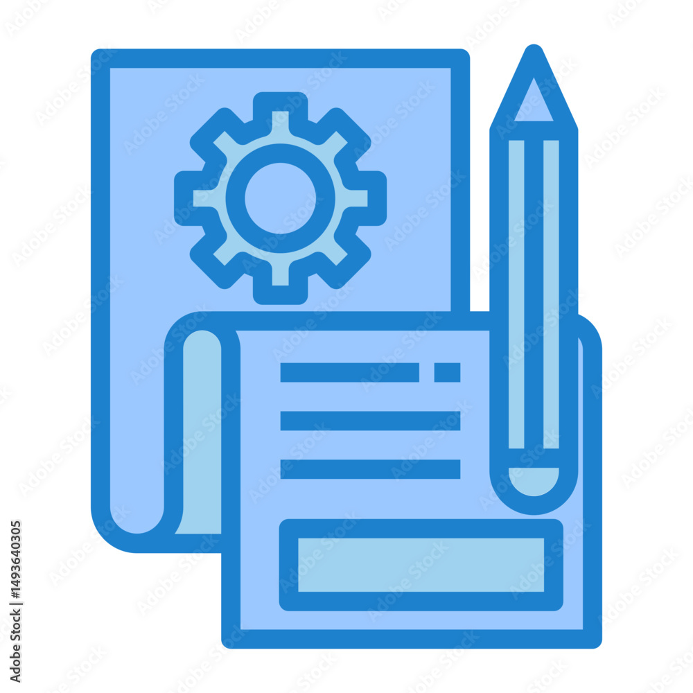 Poster prototype vector icon