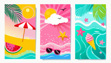 Embrace the vibrant essence of summer with beachside joys and tropical sun kissed memories in a