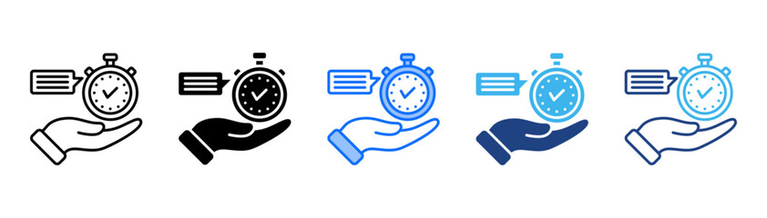 Responsibility Icon Set With Multiple Style Collection 