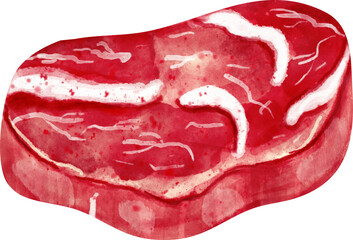 watercolor Meat