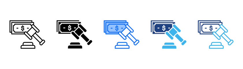 Fine Icon Set With Multiple Style Collection 