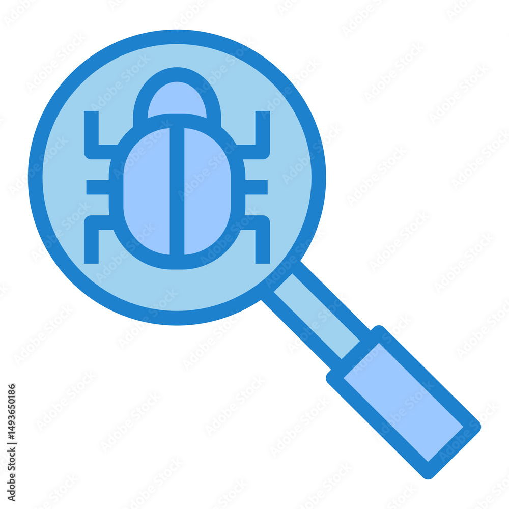 Poster Debug vector icon