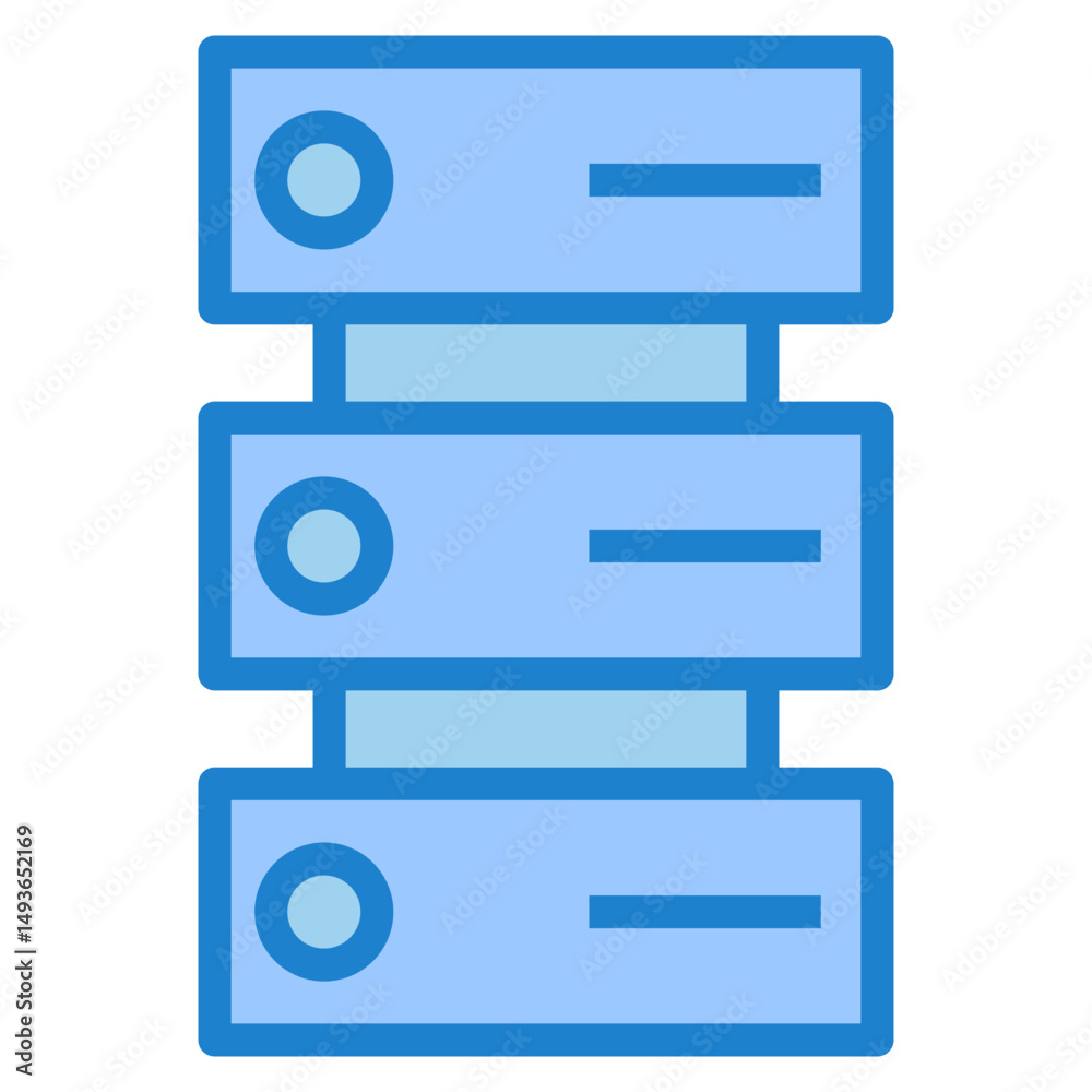Poster server vector icon