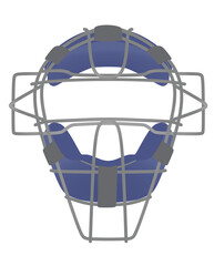Baseball head facemask. vector illustration