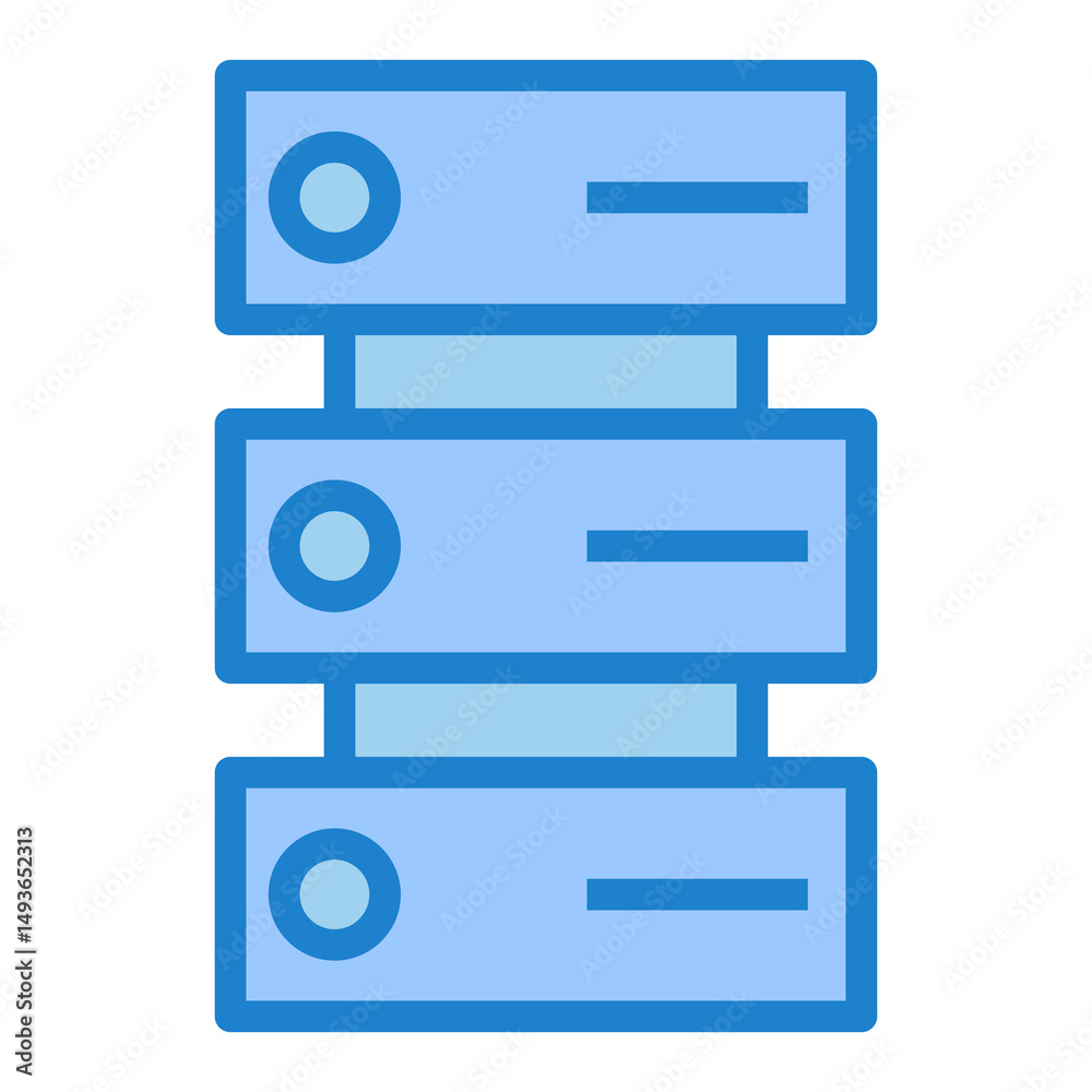 Poster server vector icon