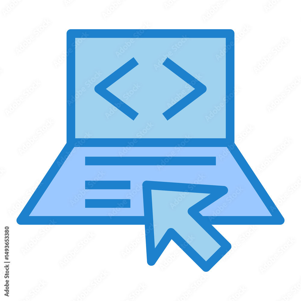 Poster code vector icon
