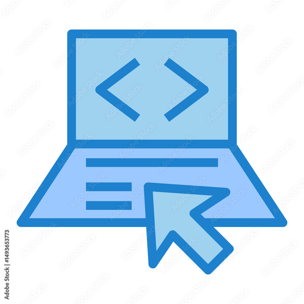 Poster Code  vector icon