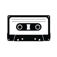 Vintage cassette tape music retro audio analog