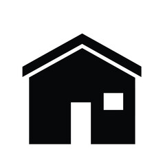 Simple black house icon home symbol