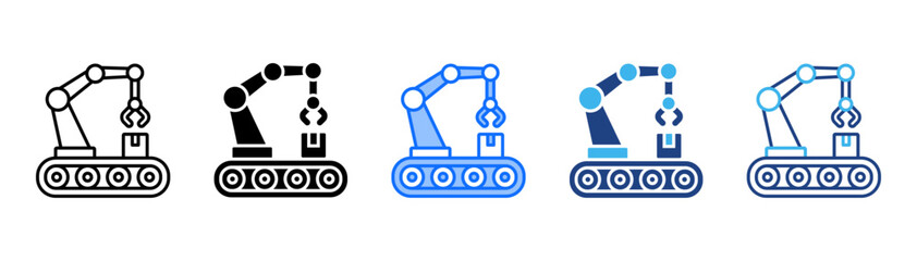 Automation Icon Set With Multiple Style Collection 