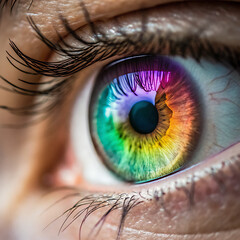 human eye close up
