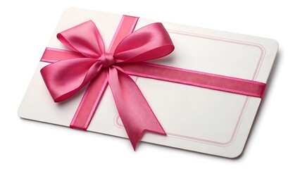 pink gift box with ribbon