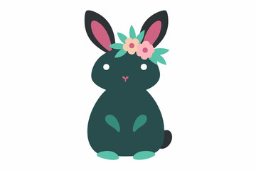 easter bunny with a egg