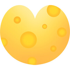 Fototapeta premium Cute kawaii cheese clipart 