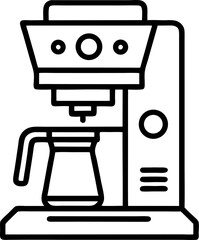 vector illustration of a coffee machine  
