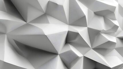 Fototapeta premium Geometric wall design, modern textured surface with sharp angles and clean lines, ideal for stylish interior decor, copy-space available.