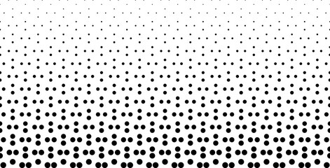 Seamless in one direction Disappearing effect. Short fade out . Black circles