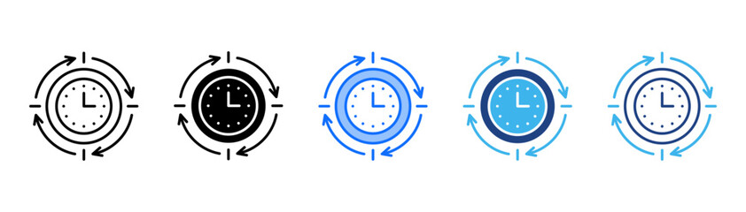 Consistency Icon Set With Multiple Style Collection 