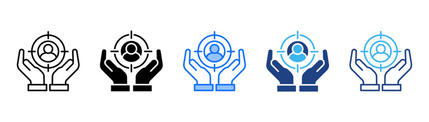 Purpose Icon Set With Multiple Style Collection 