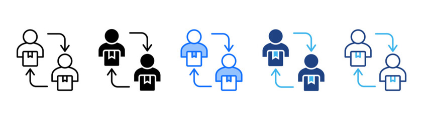 Pairing Icon Set With Multiple Style Collection 