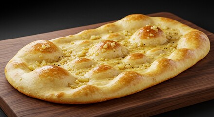 naan with garlic, soft and aromatic