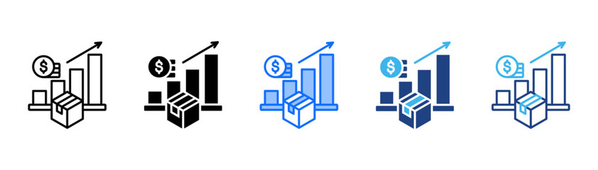 Sales Icon Set With Multiple Style Collection 