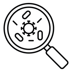 Contaminated Vector Icon Showing Hazardous Substance Indicator