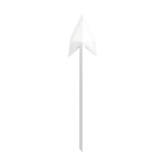 Minimal Arrow with a Clean Structure in Pure Isolated on Transparent Background