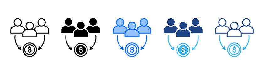 Conversion Icon Set With Multiple Style Collection 