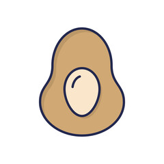 Avocado Vector icon