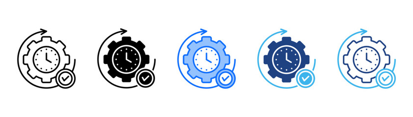 Real Time Icon Set With Multiple Style Collection 