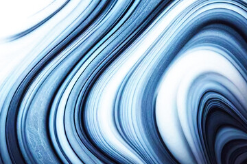 Abstract blue and white swirling liquid marble texture