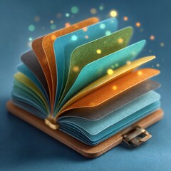 Open Magic Book – Golden Glow Effect