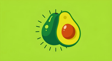 Avocado, Avocado fruit, Avocado vector, Avocado illustration, Avocado icon, Ripe avocado, Halved avocado, Sliced avocado, Whole avocado, Green avocado, Avocado with seed, Avocado clipart, Avocado draw