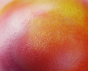 Fototapeta premium Ripe mango with smooth skin vivid color hyperrealistic background
