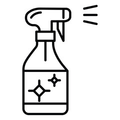 Cleaning Spray Vector Icon Indicating Germ Removal