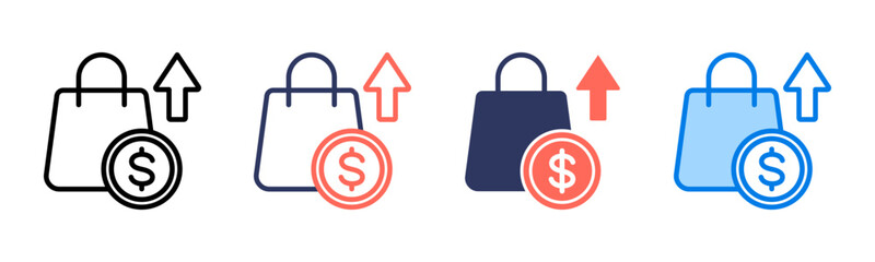 Sales icon sheet multiple style collection