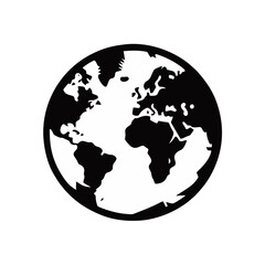 Fototapeta premium world map vector with globe