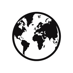 world map vector with globe