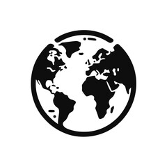 world map vector with globe