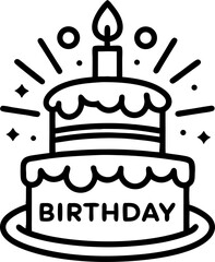 birthday cake with candles