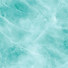 Obraz premium Soft aqua marble seamless background with cloudy veining and polished stone look
