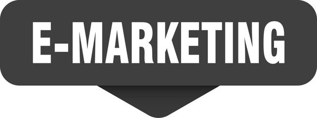 e-marketing sticker. e-marketing sign on transparent background